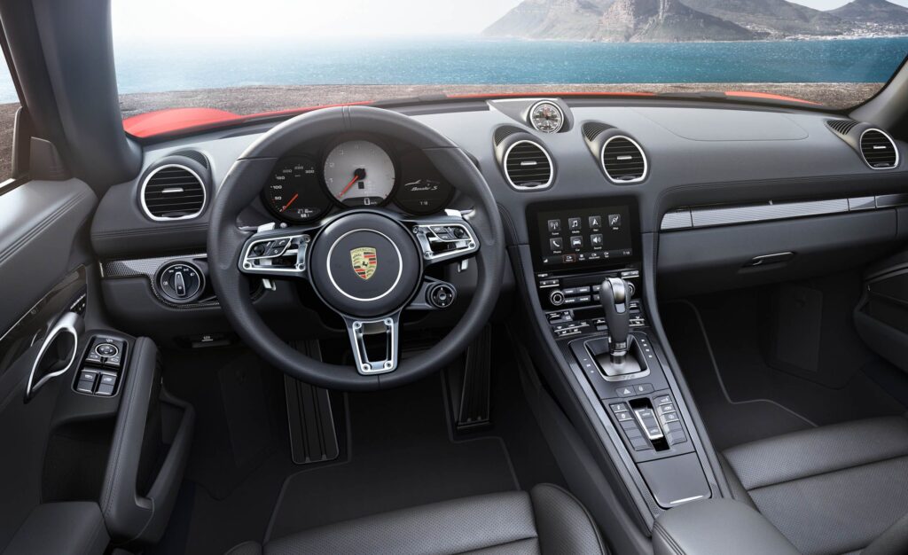 Porsche 718 Boxster interior image budget gari