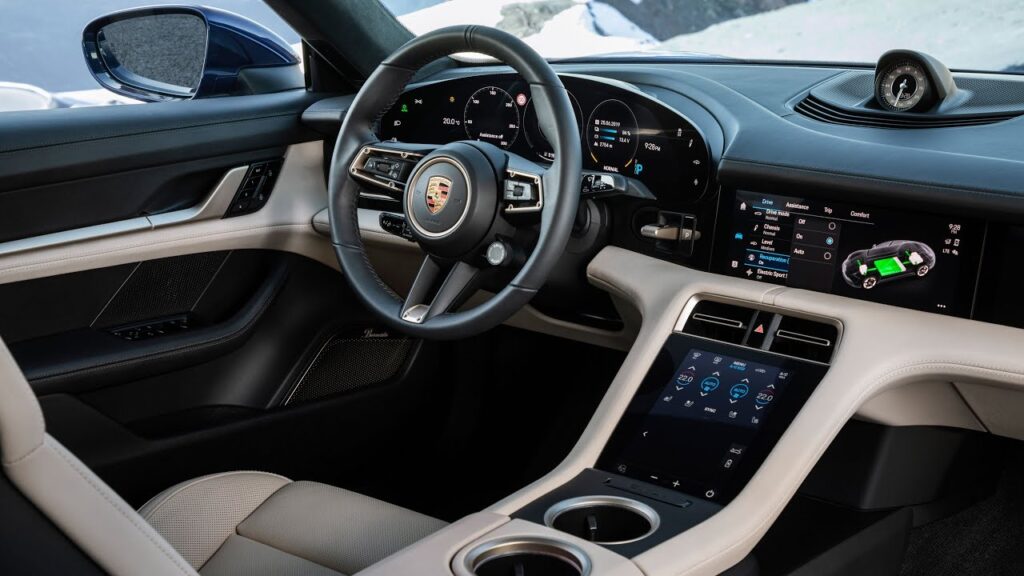 Porsche Taycan interior image budget gari 