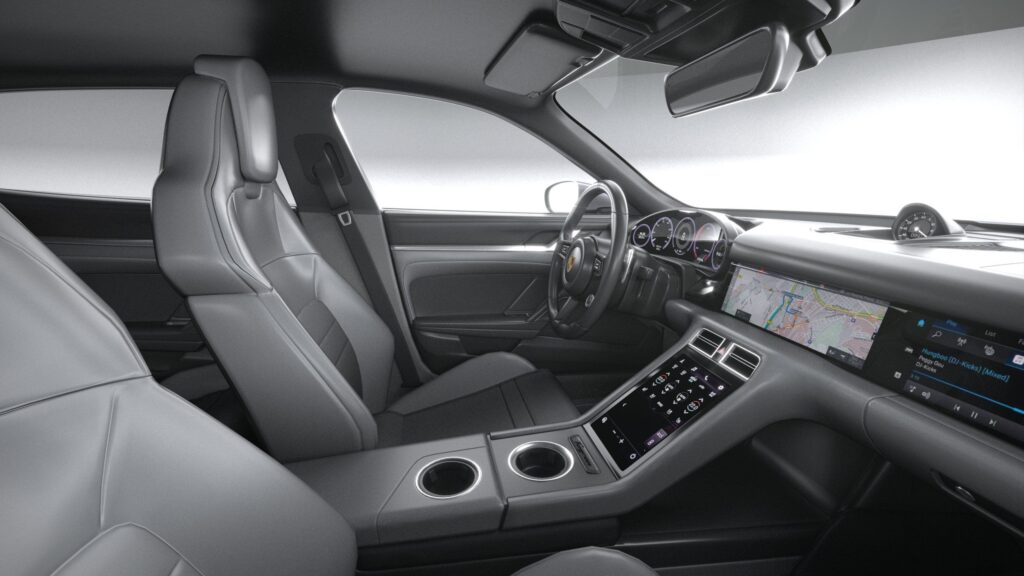 Porsche Taycan interior image budget gari 